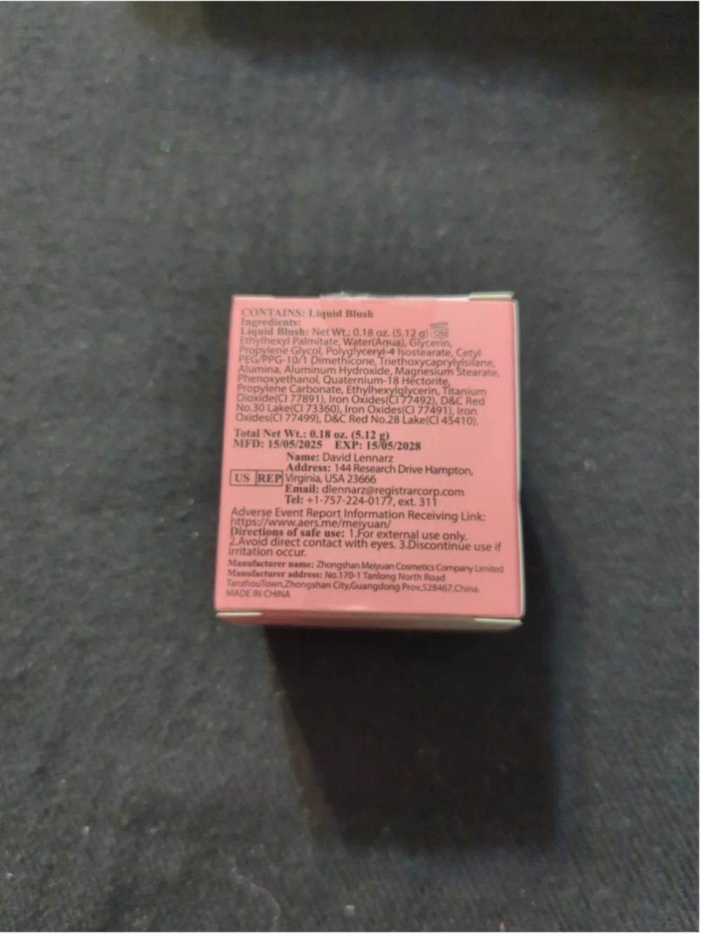 Color Nymph Liquid Blush Stamp - Multi-Use Face Blusher - Misty Rose